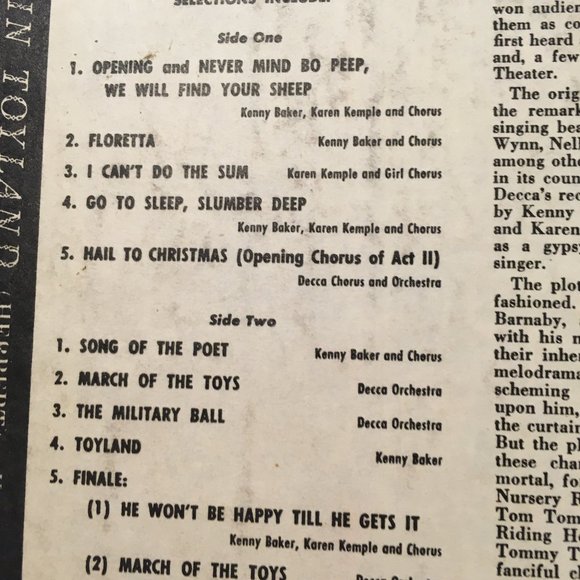 Vintage Decca Record Babes in Toyland - Picture 5 of 6